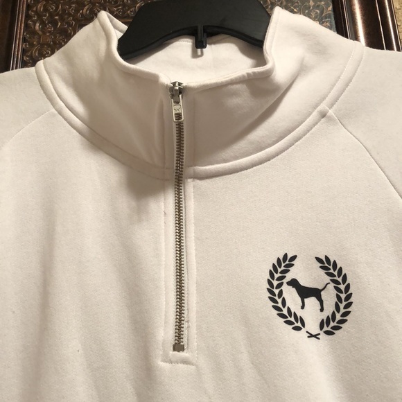 RARE HTF PINK Victoria’s Secret cowl neck pullover Top. White, pink & mint green - Picture 2 of 14